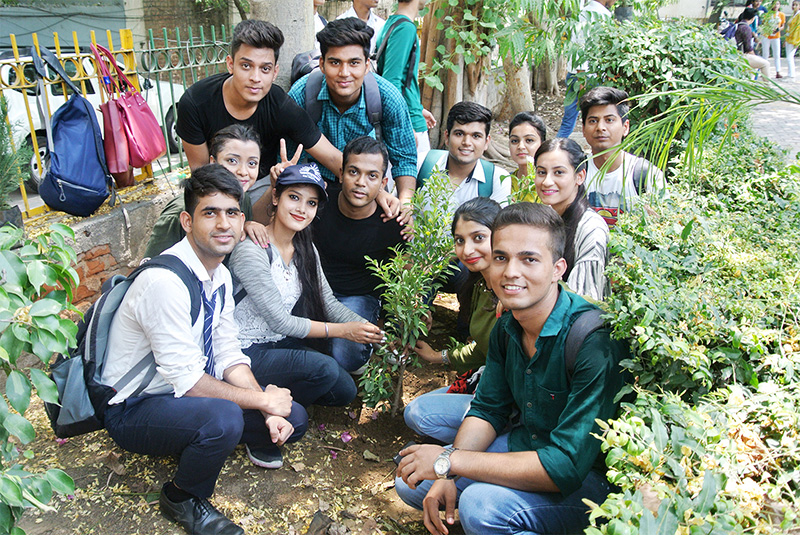 Life at Skylark - Students Planting saplings for better environment