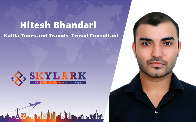 Hitesh Bhandari - Testimonial Skylark Institute of Travel